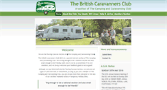 Desktop Screenshot of britishcaravannersclub.co.uk