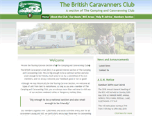 Tablet Screenshot of britishcaravannersclub.co.uk